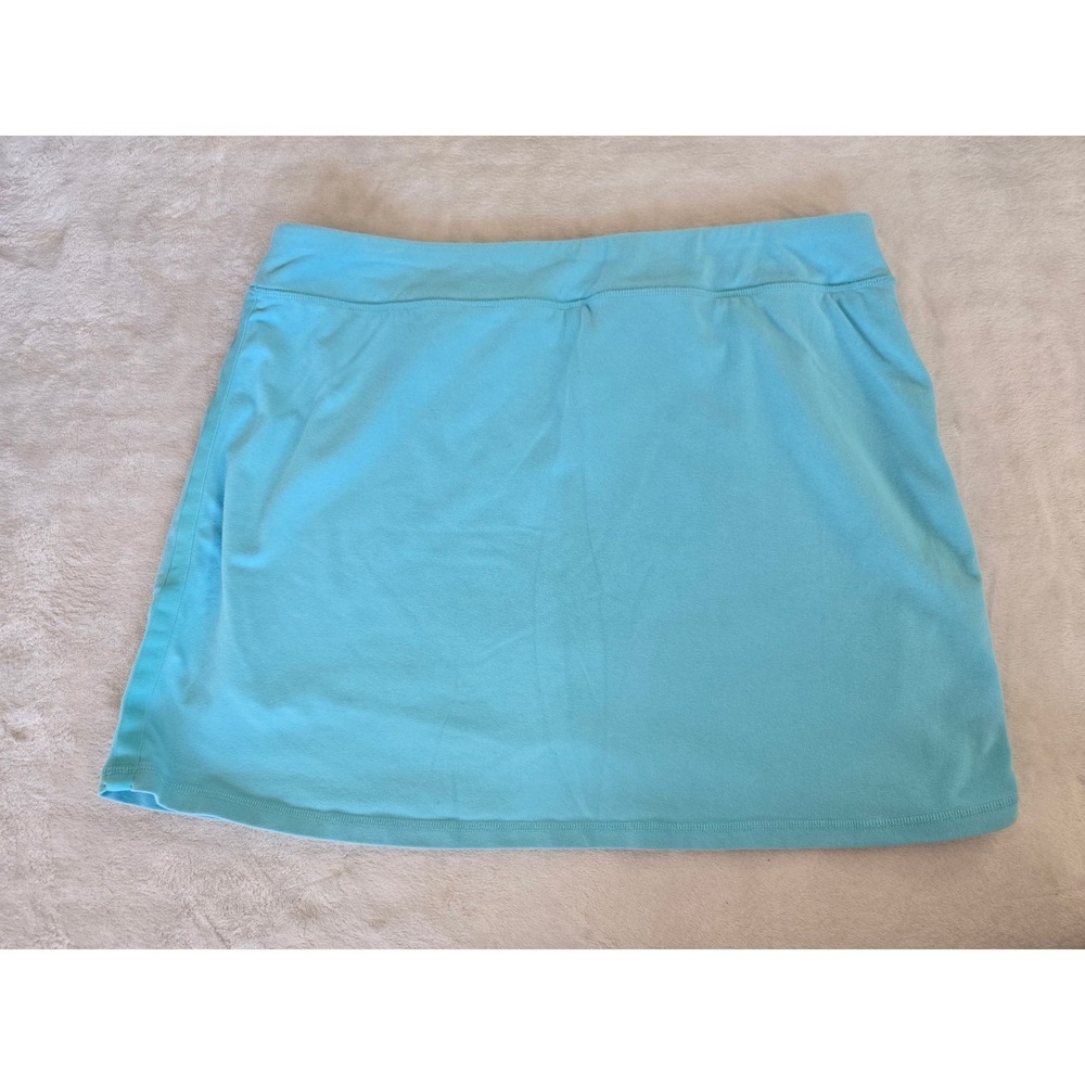 Talbots T by Talbots Light Blue Active Skort Zip‎ Pockets Cotton Blend XL